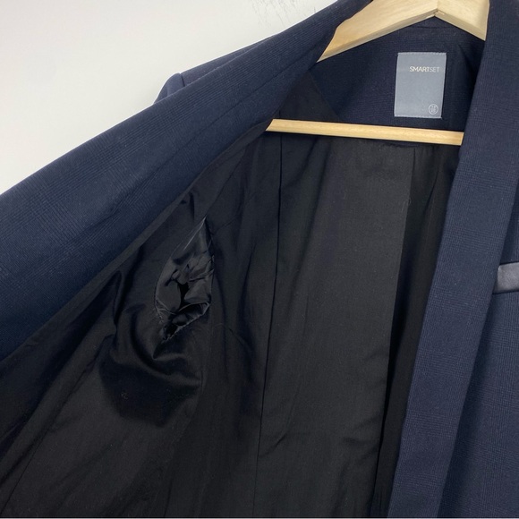 SMART SET NWOT Single Breasted Lapel Collar Blazer, Dark Navy, Size XS - Picture 9 of 13